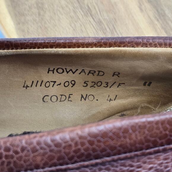 Joseph Cheaney Howard R 5203 Mahogany Brown Studded Penny Loafer Mens UK11 US12 - Picture 16 of 16